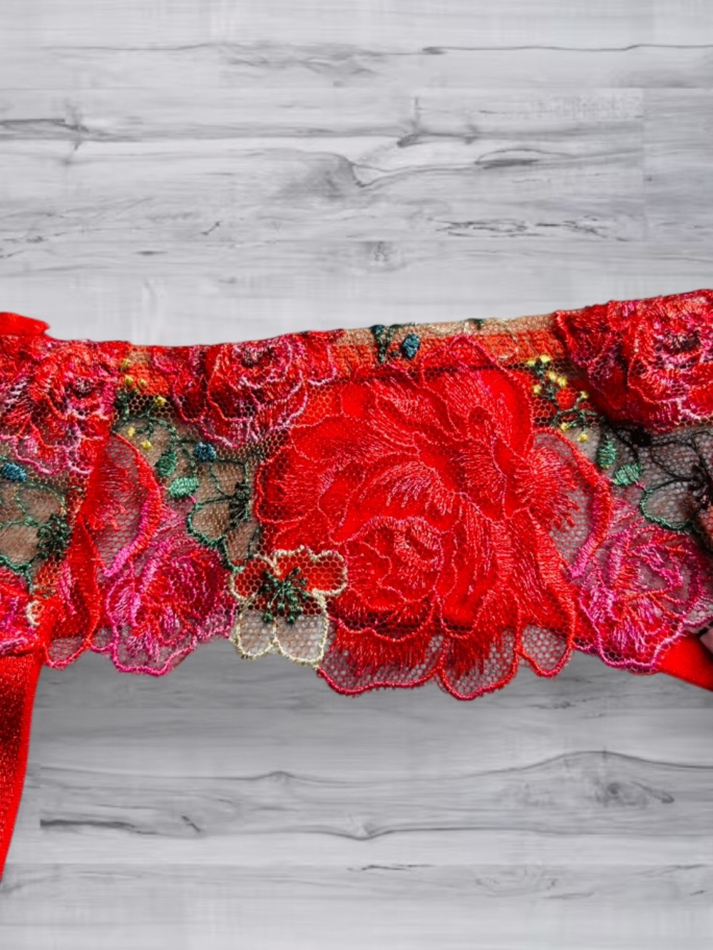 🆕💐 Floral Garter Belt Dream Angels Victoria Secret XS/S NWT - Picture 6 of 11